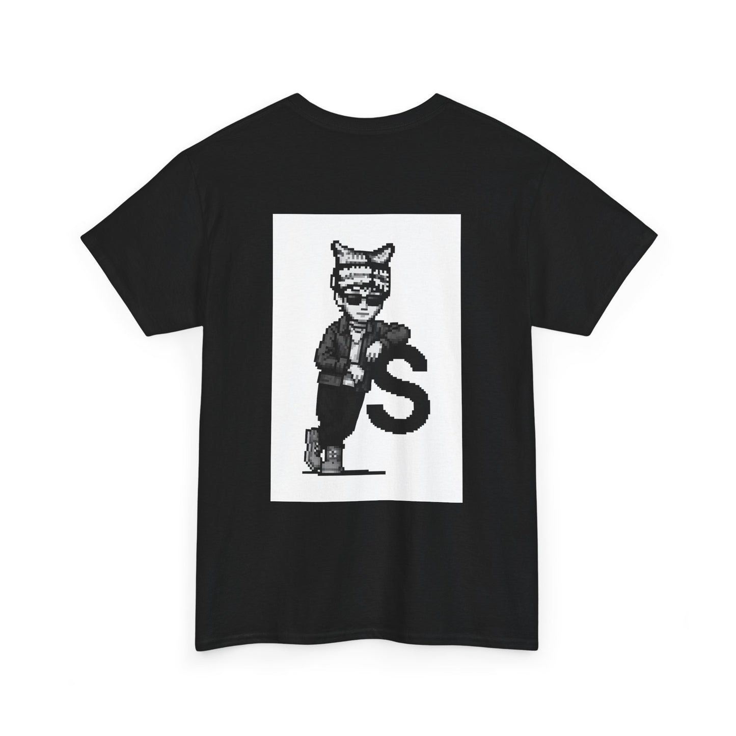 Whimsical Cat Hat Spotlite Tee.