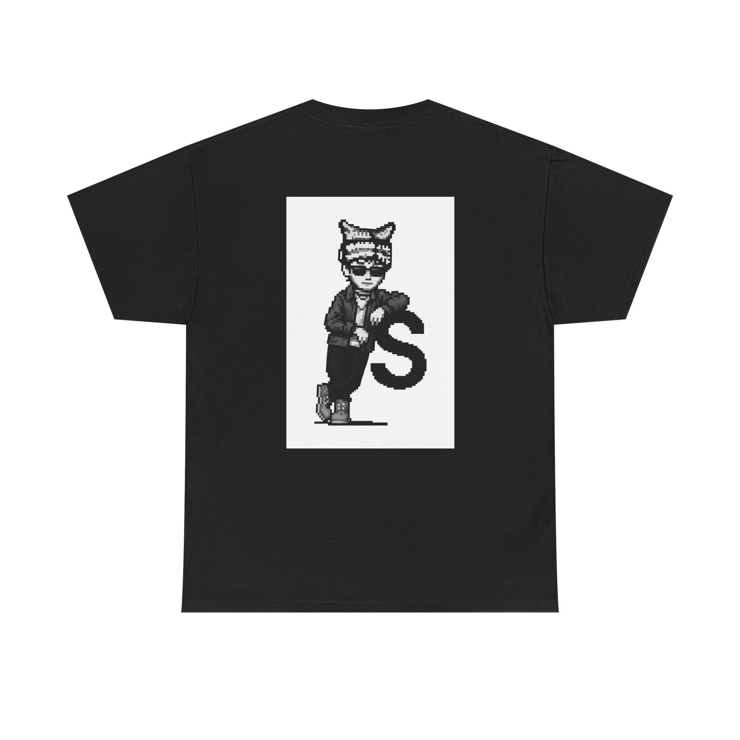 Whimsical Cat Hat Spotlite Tee.